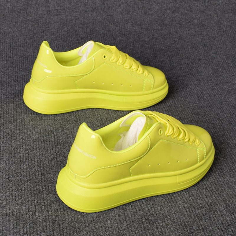 Casual Sneakers Men - 2025년 래커 화이트 캐주얼 남녀공용 에나멜