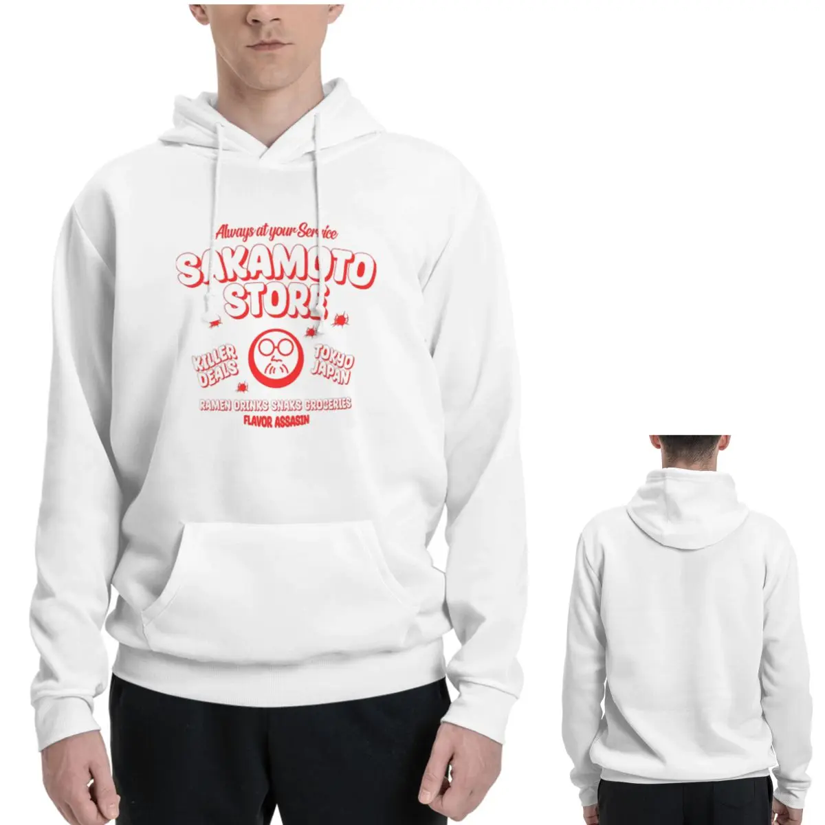Mens Fashion Store - Sakamoto Days STORE 후드티 남성 여성