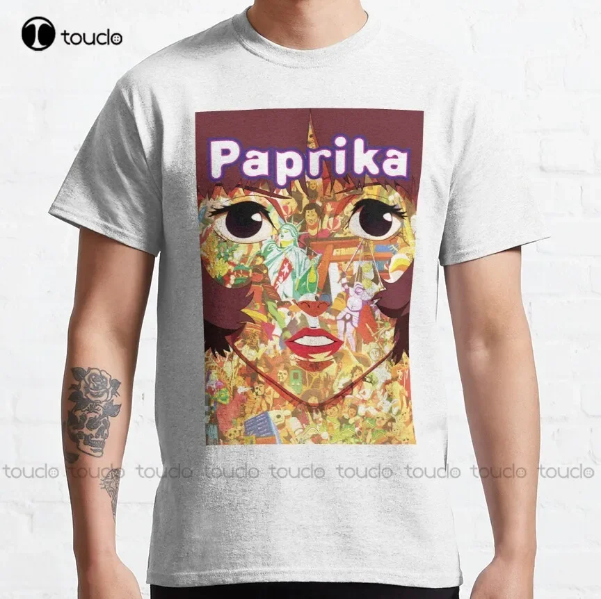 Men'S Fashion Oversized T Shirt - 파프리카 파프리카 만화 애니메이션 영화 컬러