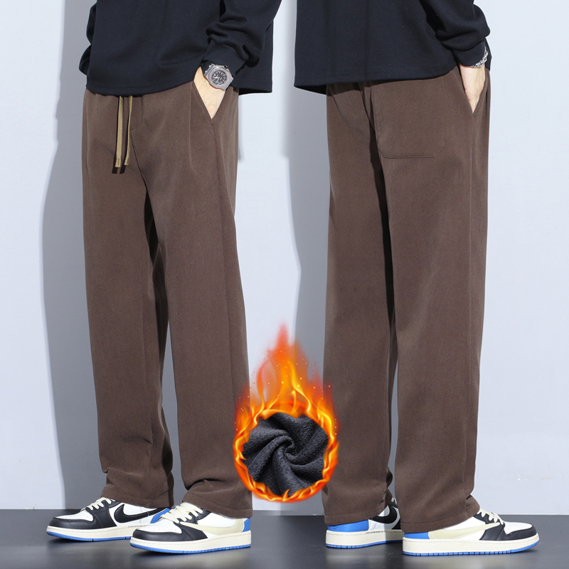 Men'S Fashion Khaki Pants - 커피 카키 블랙 그레이 루즈 캐주얼