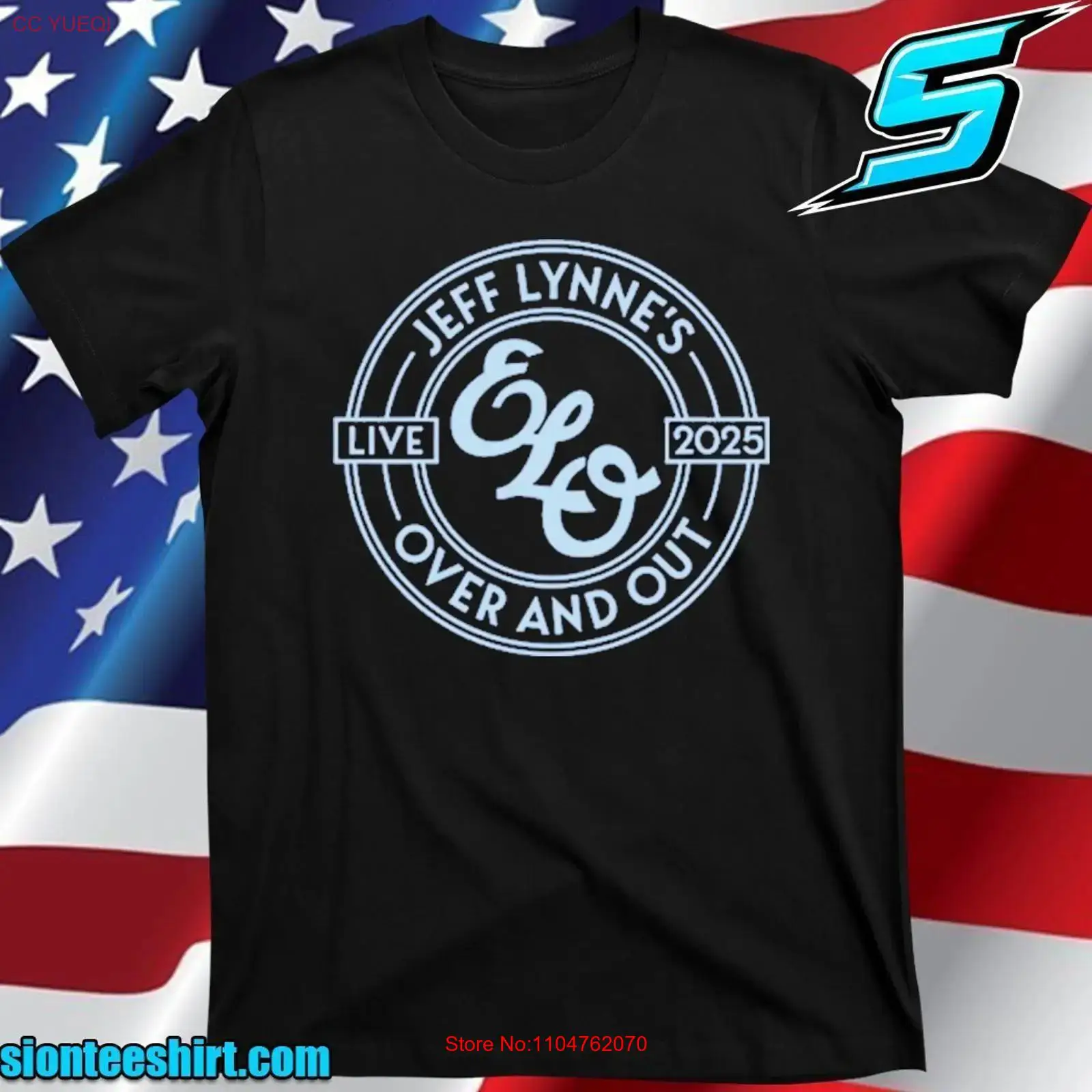 Men'S Fashion Oversized T Shirt - Jeff Lynne s ELO Over And