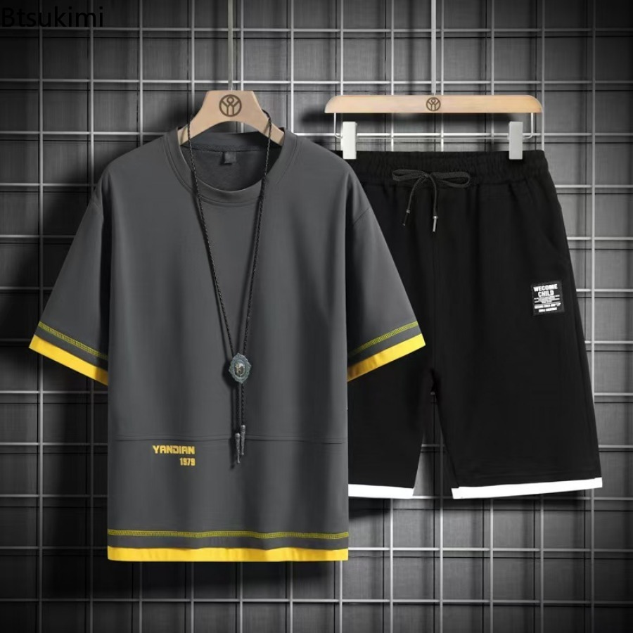Men'S Fashion Oversized T Shirt - 2026 여름 운동복 남성 패션 컬러