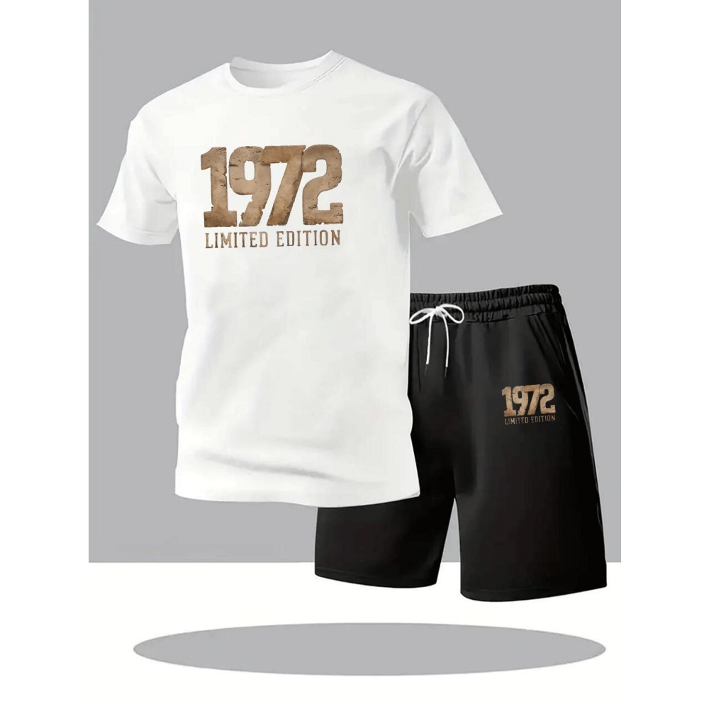 Men'S Fashion 2025 - 남성용 캐주얼 통기성 티셔츠 세트 라운드넥