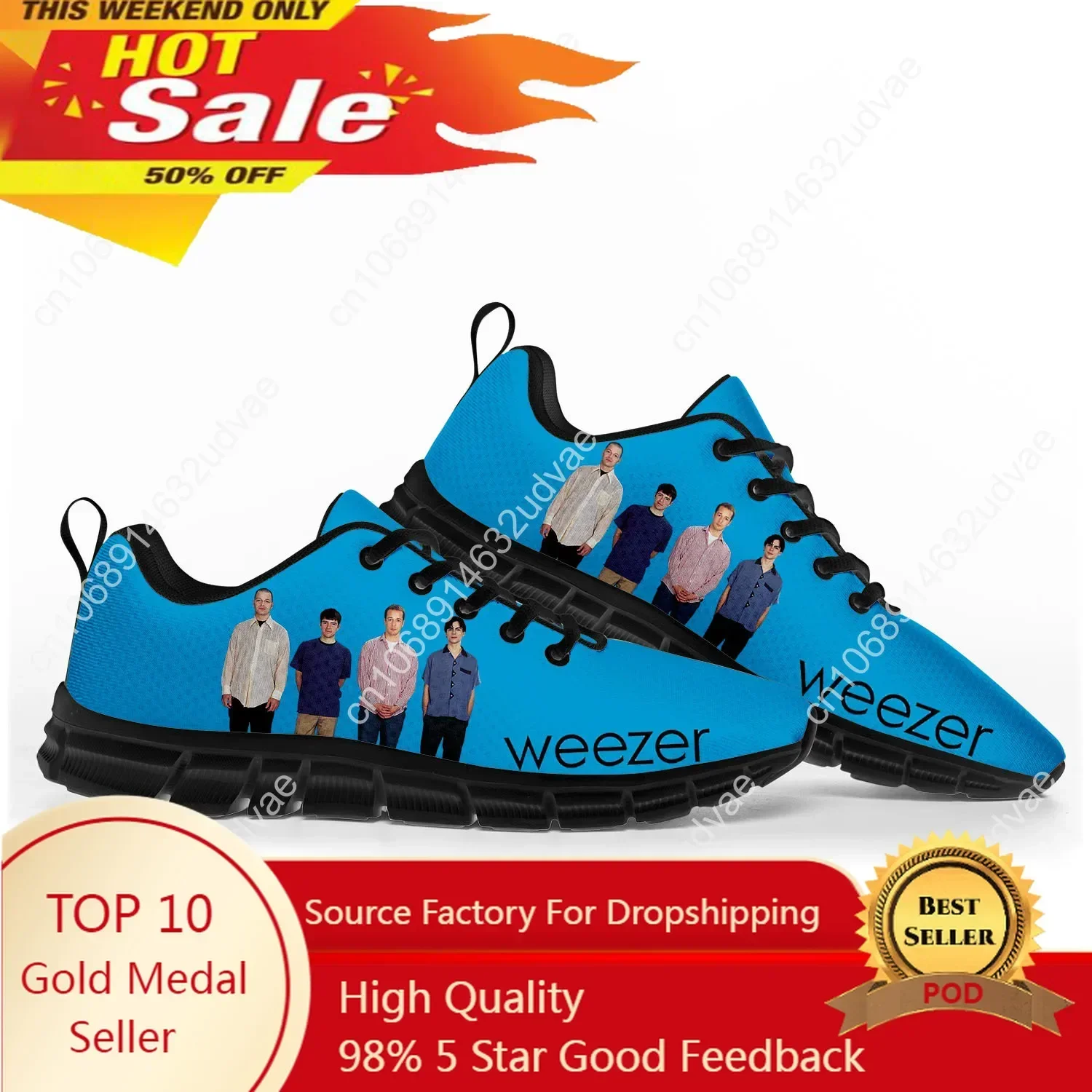 Casual Sneakers Men - Weezer 스포츠 신발 남성 여성 운동화