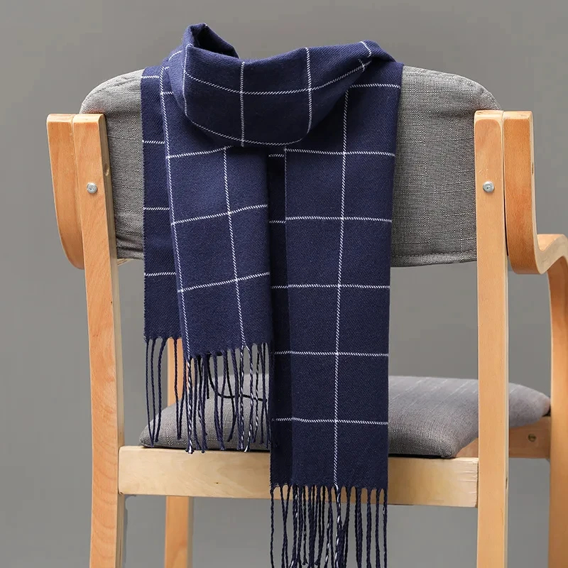 Men Scarf Wool - 2024 새로운 겨울 남성 스카프 따뜻한