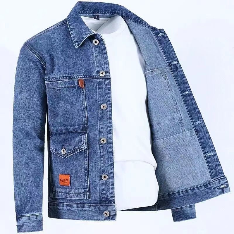 2023 봄과 가을 새로운 패션 트렌드 솔리드 컬러 데 - Mens Fashion Denim Jacket 리뷰 및 가격