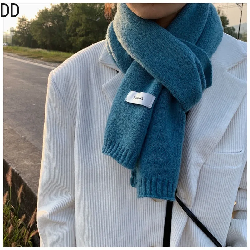 간단한 세련된 솔리드 소프트 스카프 가을 겨울 남성 니 - Men Scarf Wool 리뷰 및 가격