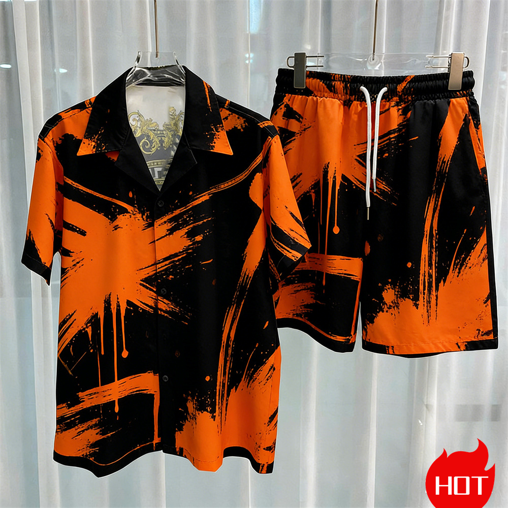 디지털 프린트 남성 세트 패션 투피스 반바지 세트 고품 - Quality Men'S Fashion 리뷰 및 가격