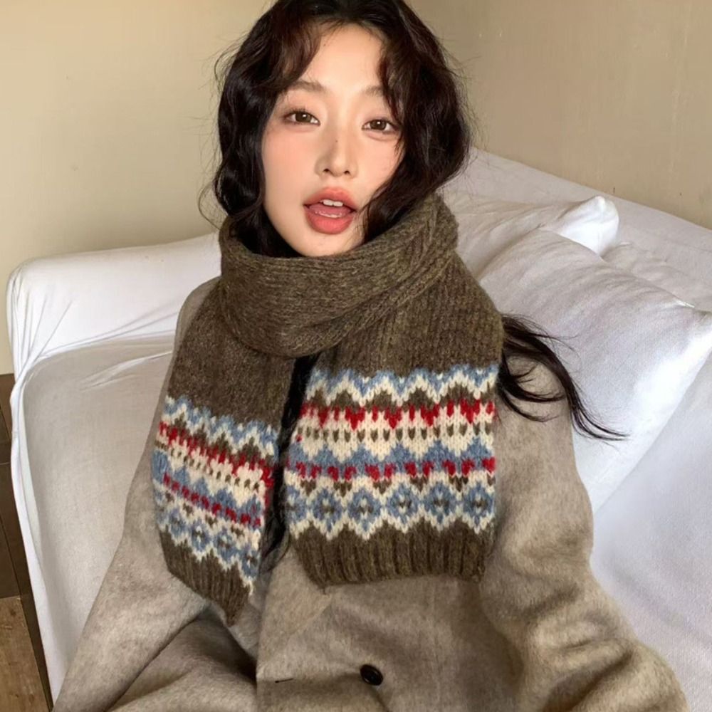 클래식 울 자카드 니트 스카프 두꺼운 겨울 캐시미어 스 - Men Scarf Wool 리뷰 및 가격