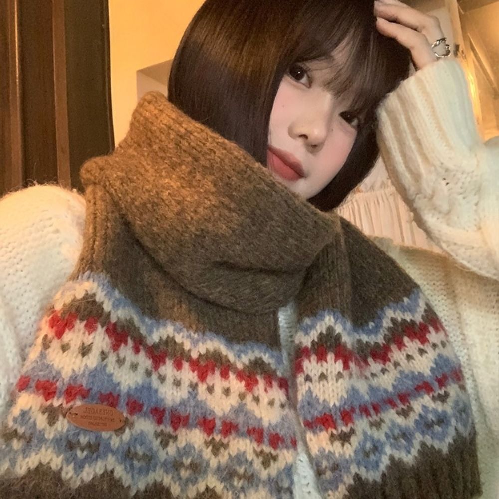 클래식 울 자카드 니트 스카프 두꺼운 겨울 캐시미어 스 - Men Scarf Wool 리뷰 및 가격