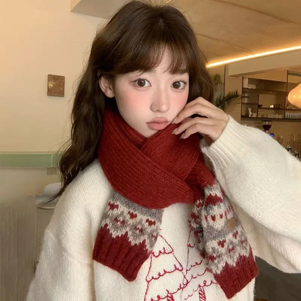클래식 울 자카드 니트 스카프 두꺼운 겨울 캐시미어 스 - Men Scarf Wool 리뷰 및 가격