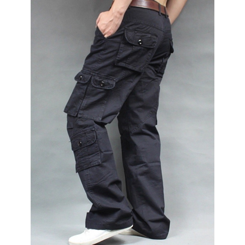패션 캐주얼 카고 바지 남성용 멀티 포켓 카키색 바지  - Men'S Fashion Khaki Pants 리뷰 및 가격