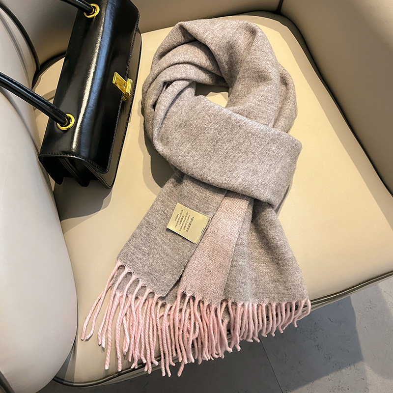 새로운 100% 울 스카프 남성 여성 겨울 따뜻한 양면 - Men Scarf Wool 리뷰 및 가격