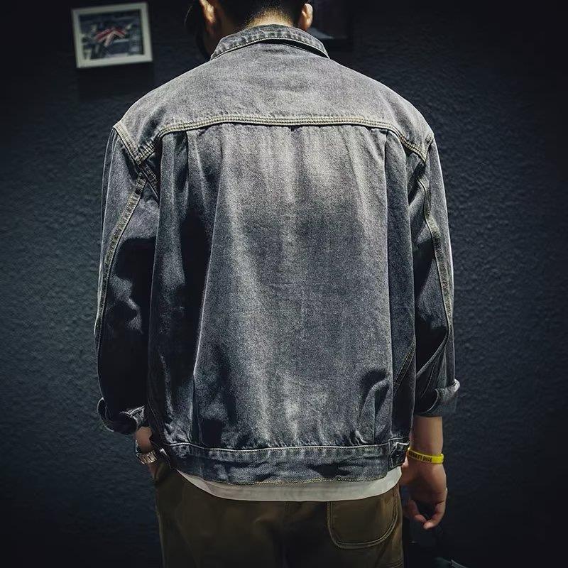 남성용 데님 재킷 포켓 장식, 패션 용수철 가을 재킷  - Mens Fashion Denim Jacket 리뷰 및 가격