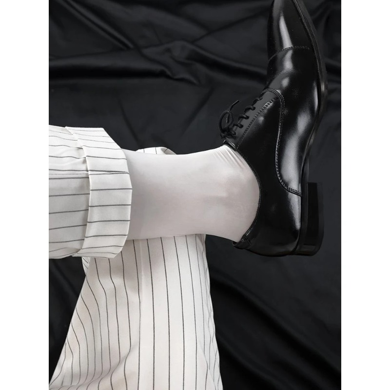 남성용 흰색 긴 양말, 단색 유광 포멀 비즈니스 드레스 - Men'S Fashion Formal 리뷰 및 가격