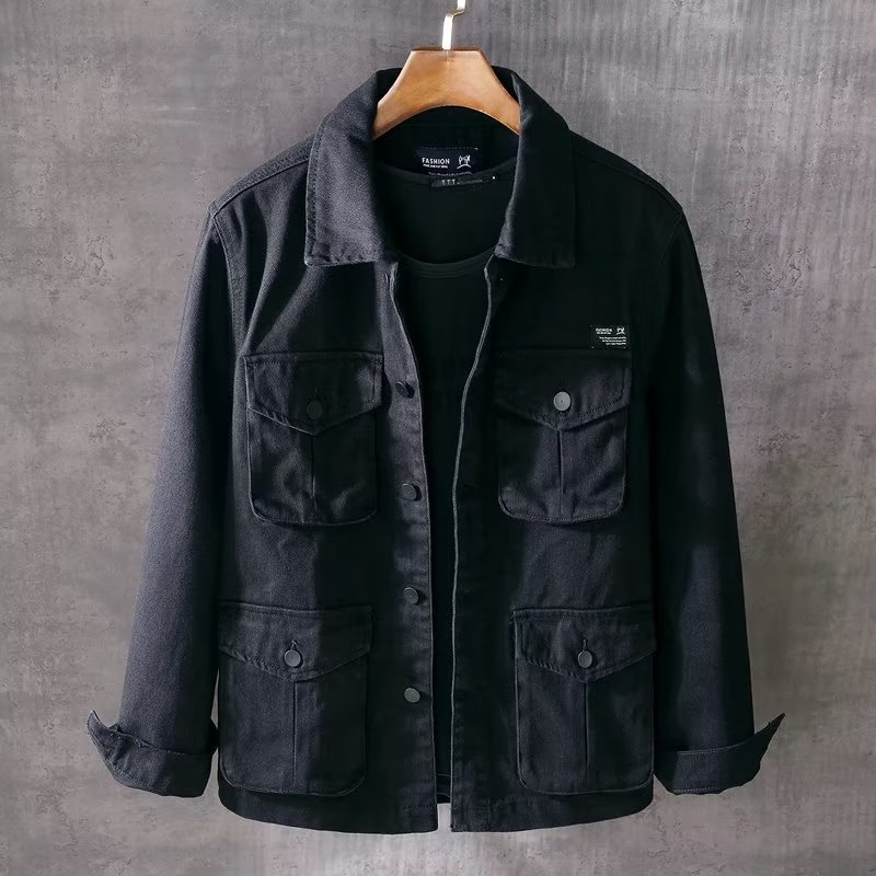 봄/가을 새로운 남성 패션 캐주얼 루즈핏 재킷, 솔리드 - Mens Fashion Denim Jacket 리뷰 및 가격