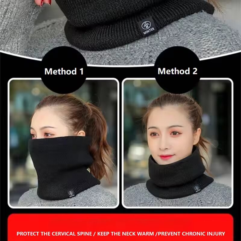 겨울용 따뜻한 니트 넥 스카프 (여성용, 남성용) 플러 - Men Scarf Wool 리뷰 및 가격