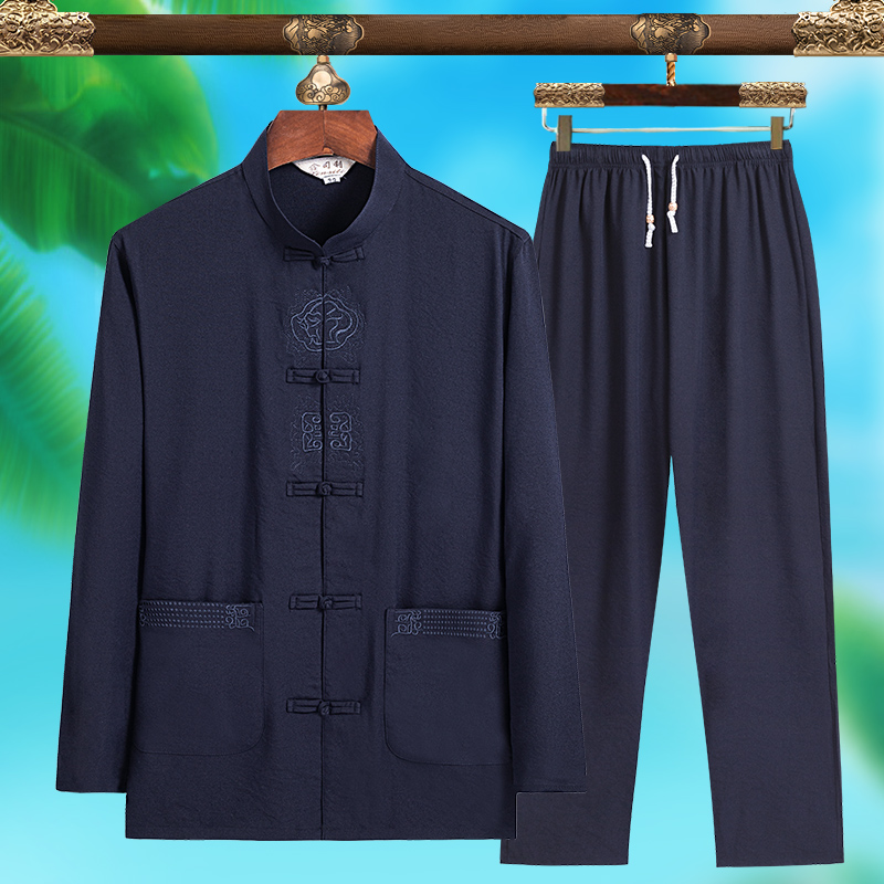 고급스러운 남성 패션 당나라 정장, 순수 실크 경량 긴 - Quality Men'S Fashion 리뷰 및 가격