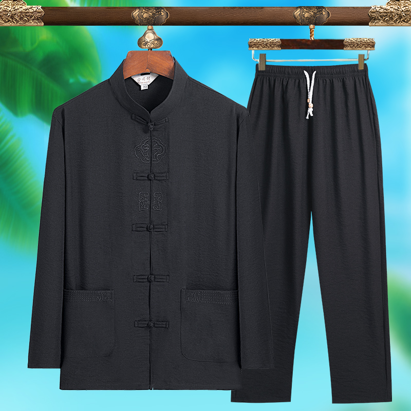 고급스러운 남성 패션 당나라 정장, 순수 실크 경량 긴 - Quality Men'S Fashion 리뷰 및 가격
