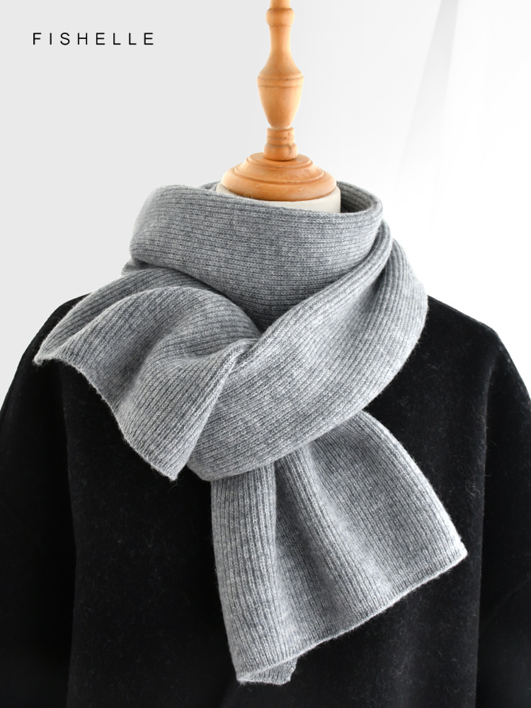 회색 단색 캐시미어 스카프, 겨울 여성 양모 스카프,  - Men Scarf Wool 리뷰 및 가격