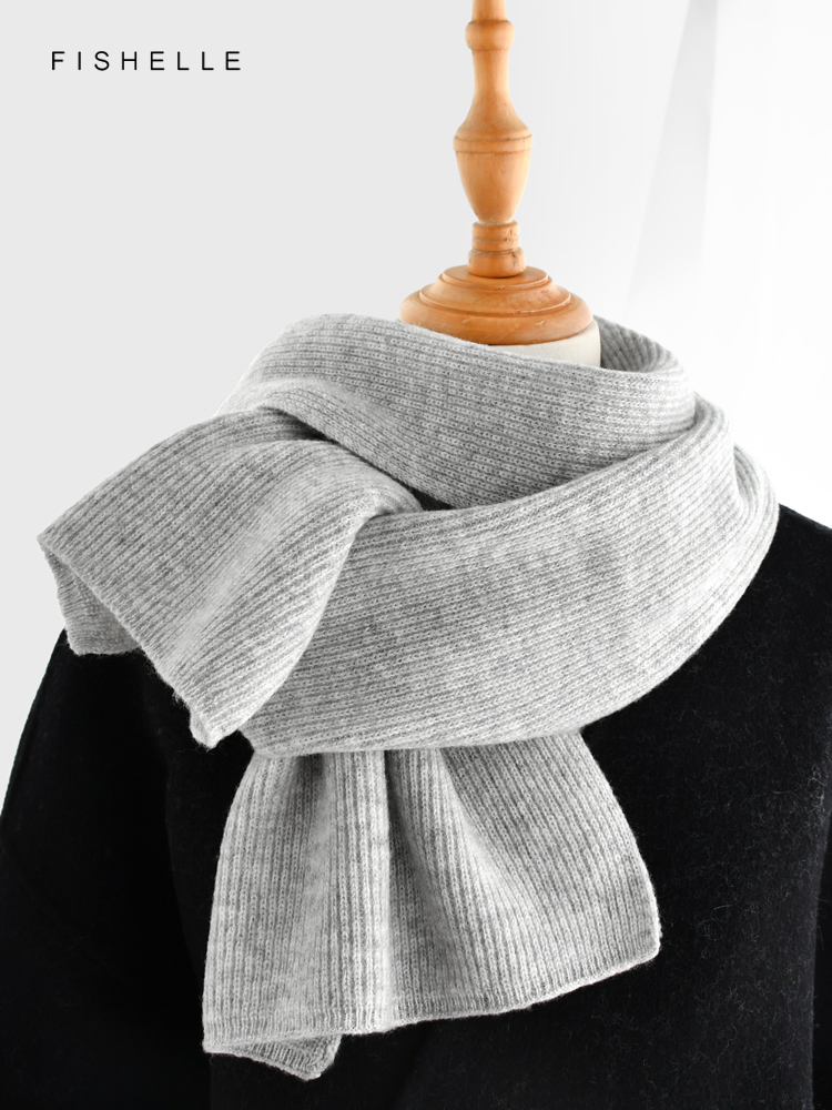 회색 단색 캐시미어 스카프, 겨울 여성 양모 스카프,  - Men Scarf Wool 리뷰 및 가격