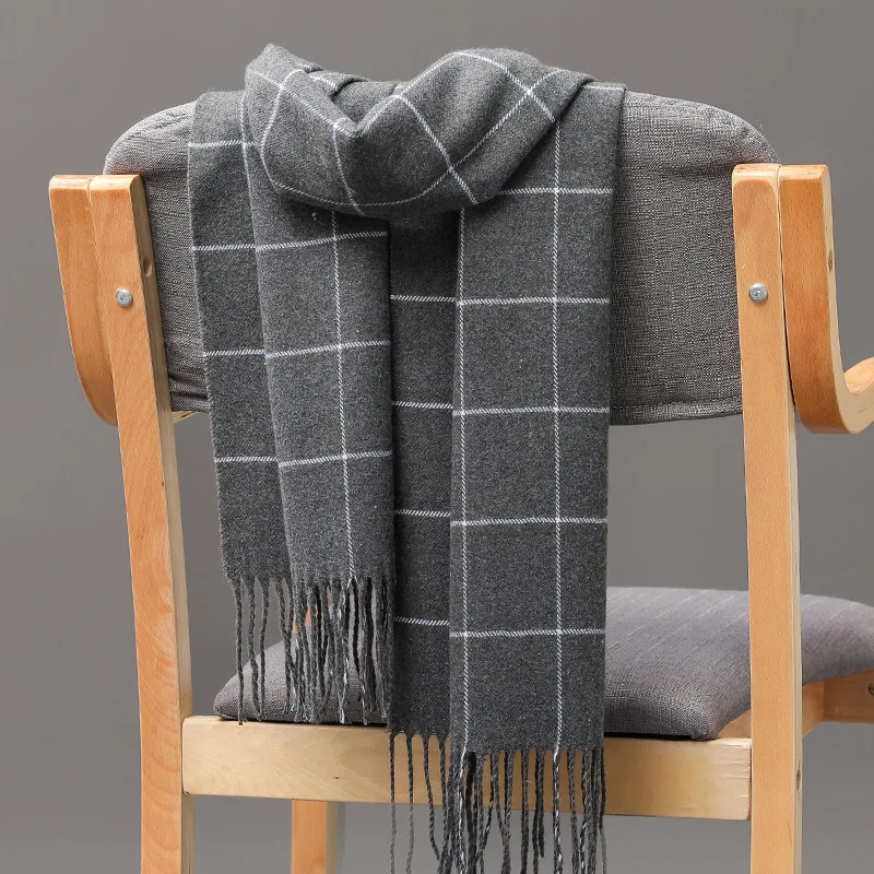2023 새로운 겨울 남성 스카프 따뜻한 캐시미어 스카 - Men Scarf Wool 리뷰 및 가격