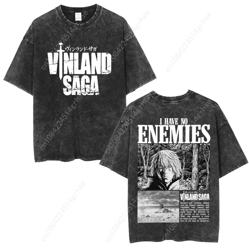 빈티지 워시드 애니메이션 Vinland Saga Tho - Men'S Fashion Oversized T Shirt 리뷰 및 가격