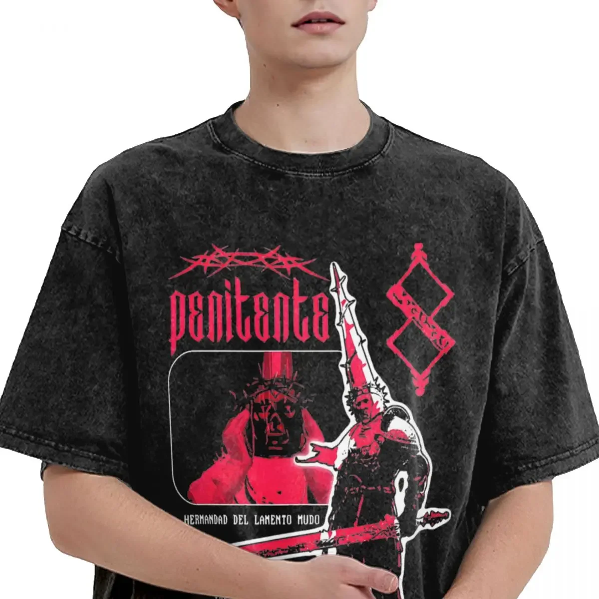 맞춤형 오버사이즈 워싱 티셔츠 사일런트 힐 빈티지 코튼 - Men'S Fashion Oversized T Shirt 리뷰 및 가격