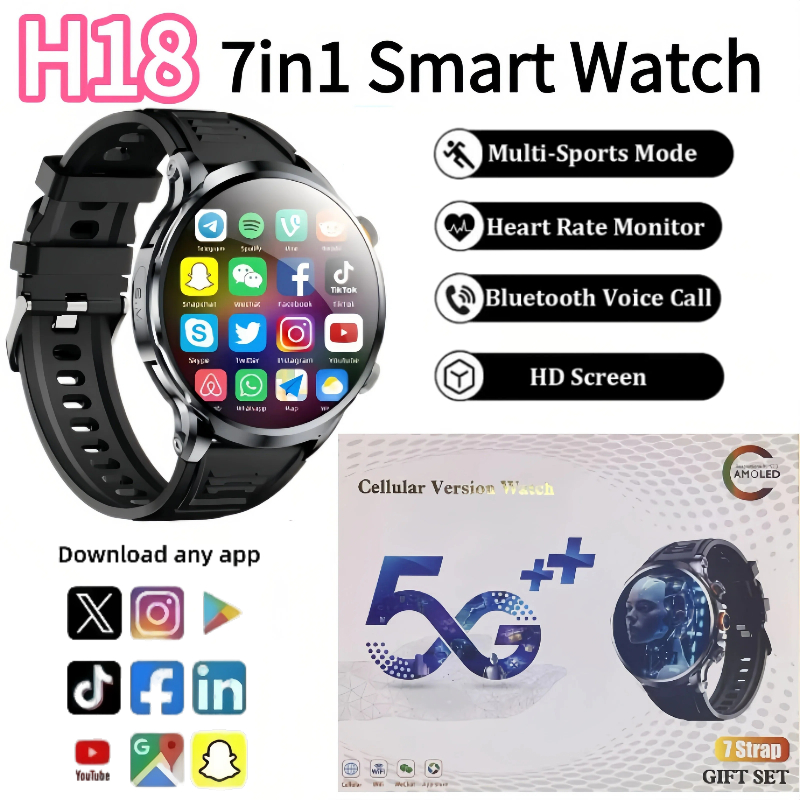 H18 신형 안드로이드 스마트워치 4G LTE 대용량  - Mens Fashion Store 리뷰 및 가격