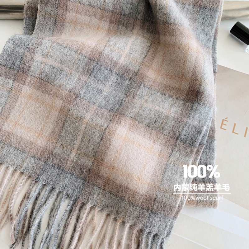 2025 매우 선택된 100% 울 레드 스코틀랜드 격자 - Men Scarf Wool 리뷰 및 가격
