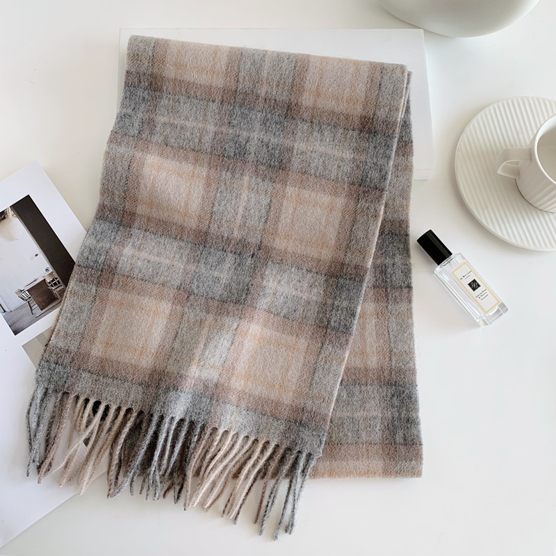 2025 매우 선택된 100% 울 레드 스코틀랜드 격자 - Men Scarf Wool 리뷰 및 가격
