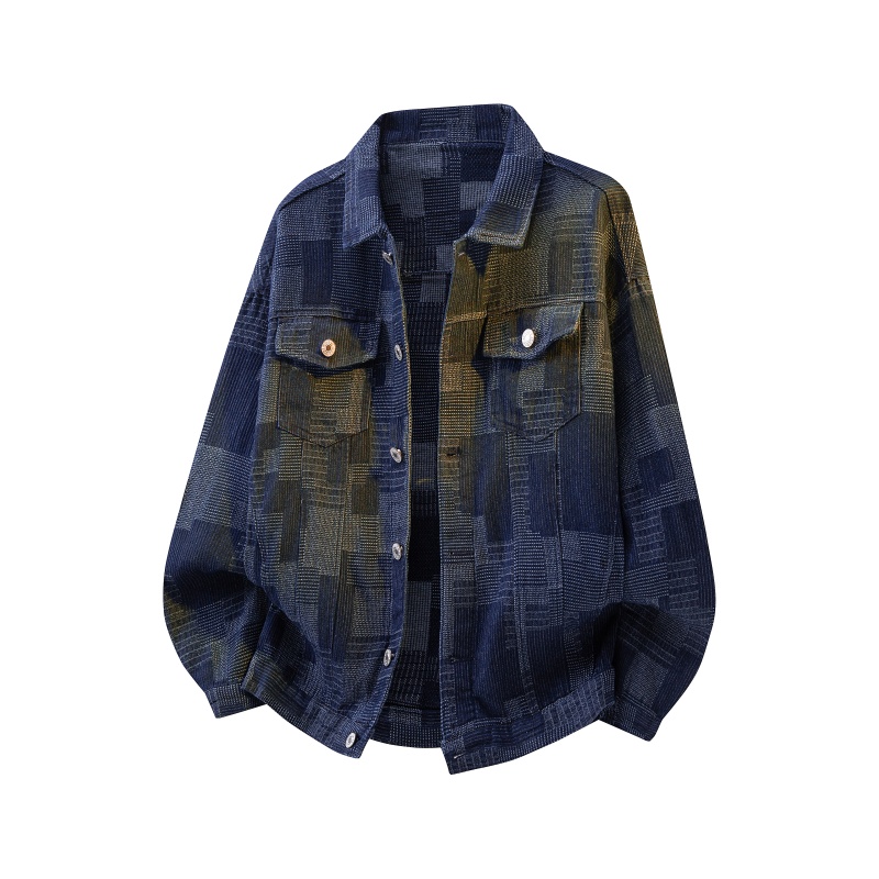 2026 봄 남성 워싱 데님 재킷 남성 레트로 그리드  - Mens Fashion Denim Jacket 리뷰 및 가격