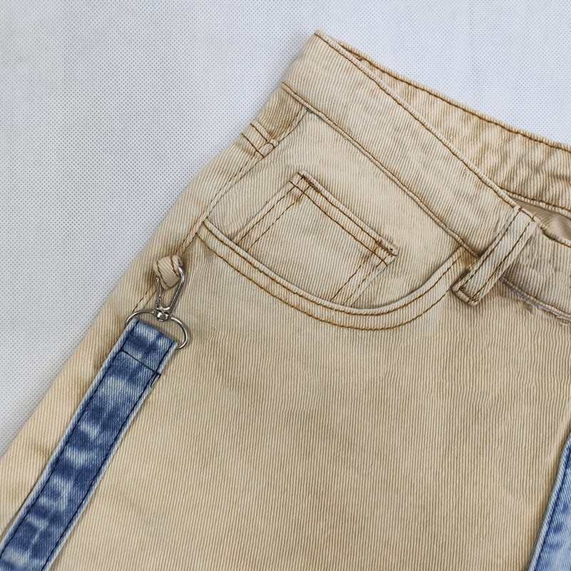 남성용 카키색 배색 블루 진, 비탄성 면 오버올, 조절 - Men'S Fashion Khaki Pants 리뷰 및 가격