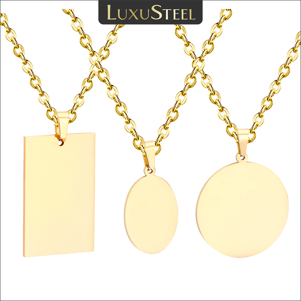 여성을위한 LUXUSTEEL 간단한 태그 펜던트 목걸이 - Mens Fashion Discord 리뷰 및 가격