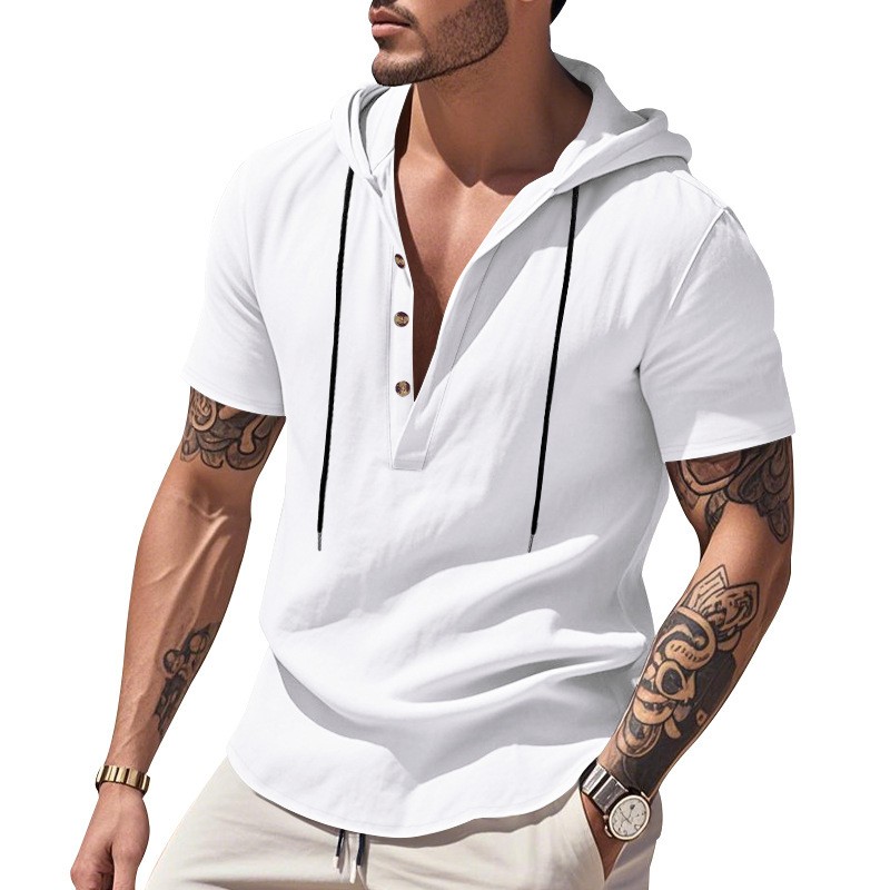 캐주얼 린넨 셔츠 연청 티셔츠 네이비 블루 버튼 프론트 - Linen Shirt Summer 리뷰 및 가격