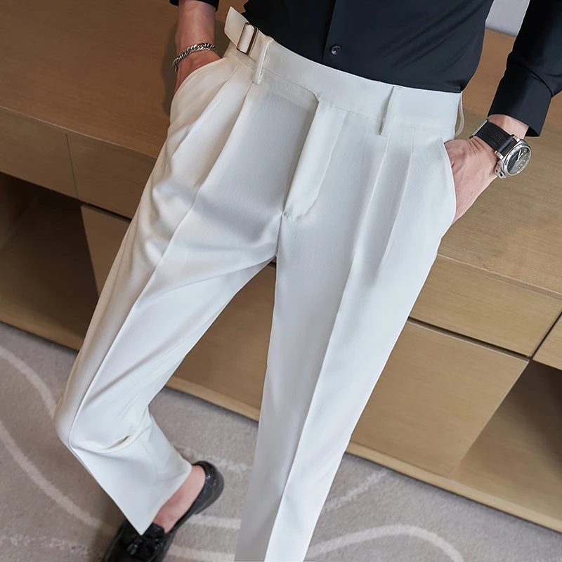 네이비 남성 정장 바지, 화이트 블랙 트라우저, 그레이 - Men'S Fashion Khaki Pants 리뷰 및 가격
