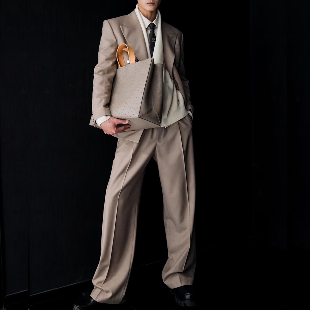 패션 카키 더블 브레스트 피크 옷깃 남자 정장 2 조각 - Men'S Fashion Khaki Pants 리뷰 및 가격