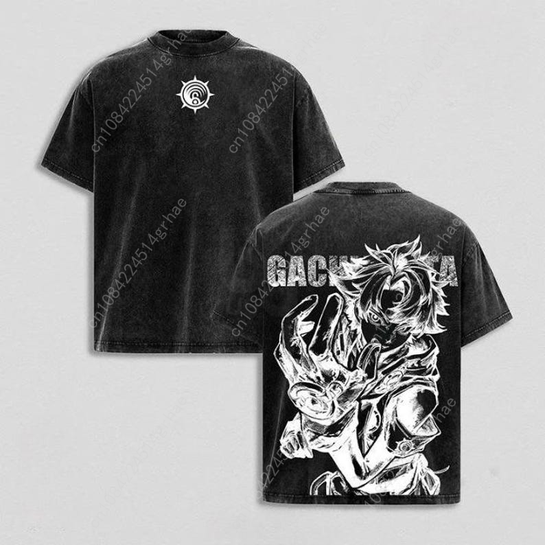 Gachiakuta 빈티지 애니메이션 워시드 셔츠 애니 - Men'S Fashion Oversized T Shirt 리뷰 및 가격