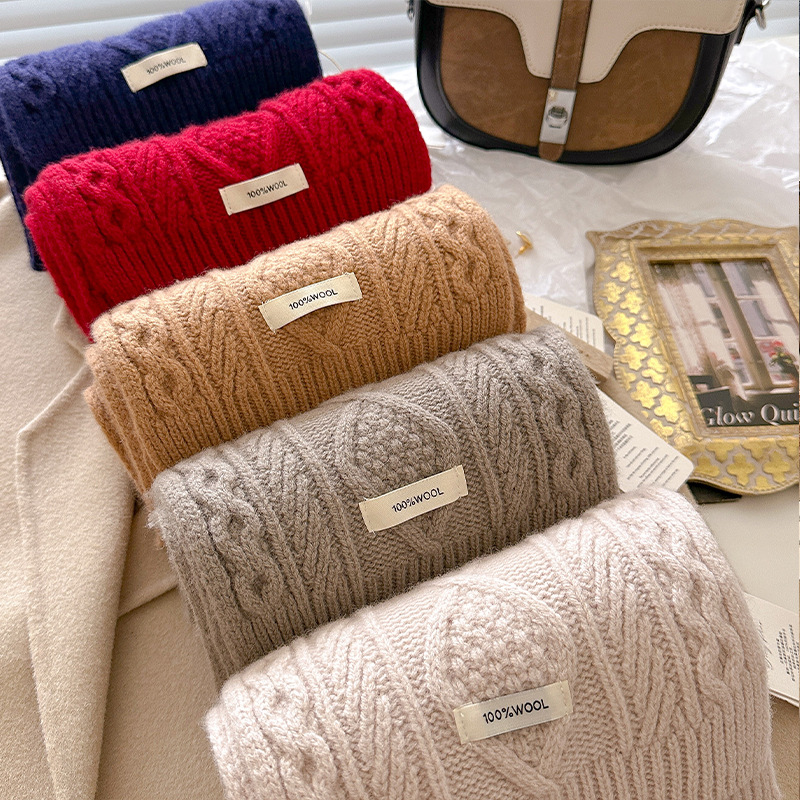럭셔리 100% 울 스카프 여성 남성 두꺼운 케이블 니 - Men Scarf Wool 리뷰 및 가격