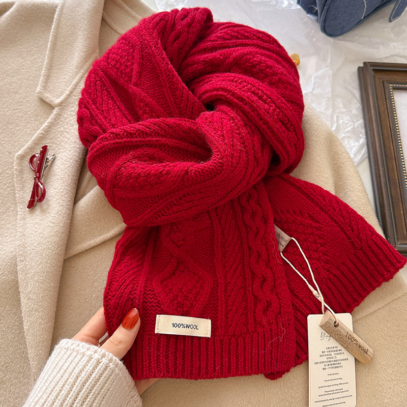 럭셔리 100% 울 스카프 여성 남성 두꺼운 케이블 니 - Men Scarf Wool 리뷰 및 가격