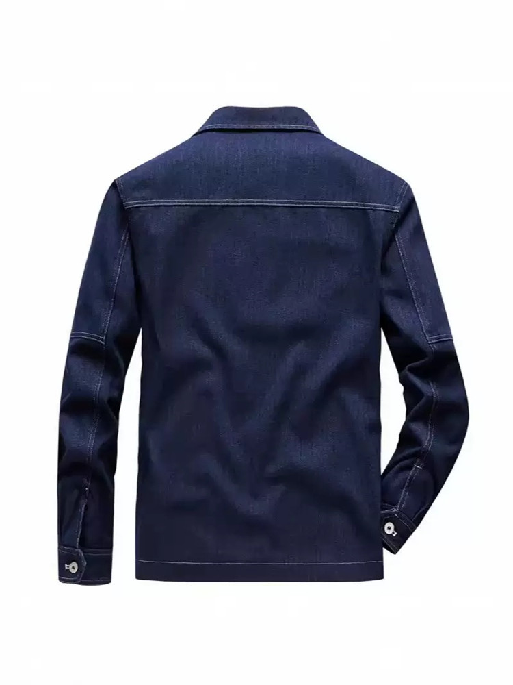 가을, 봄 패션 트렌드 아메리칸 빈티지 솔리드 컬러 데 - Mens Fashion Denim Jacket 리뷰 및 가격