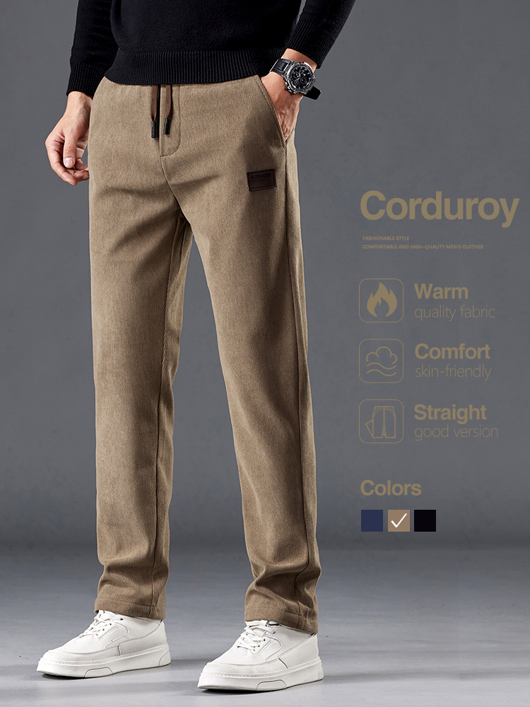 남성 코듀로이 바지 가을 신상품 신축성 있는 허리 부드 - Men'S Fashion Khaki Pants 리뷰 및 가격