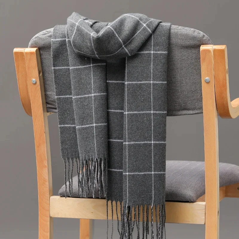 2024 새로운 겨울 남성 스카프 따뜻한 캐시미어 스카 - Men Scarf Wool 리뷰 및 가격