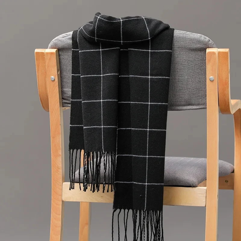 2024 새로운 겨울 남성 스카프 따뜻한 캐시미어 스카 - Men Scarf Wool 리뷰 및 가격