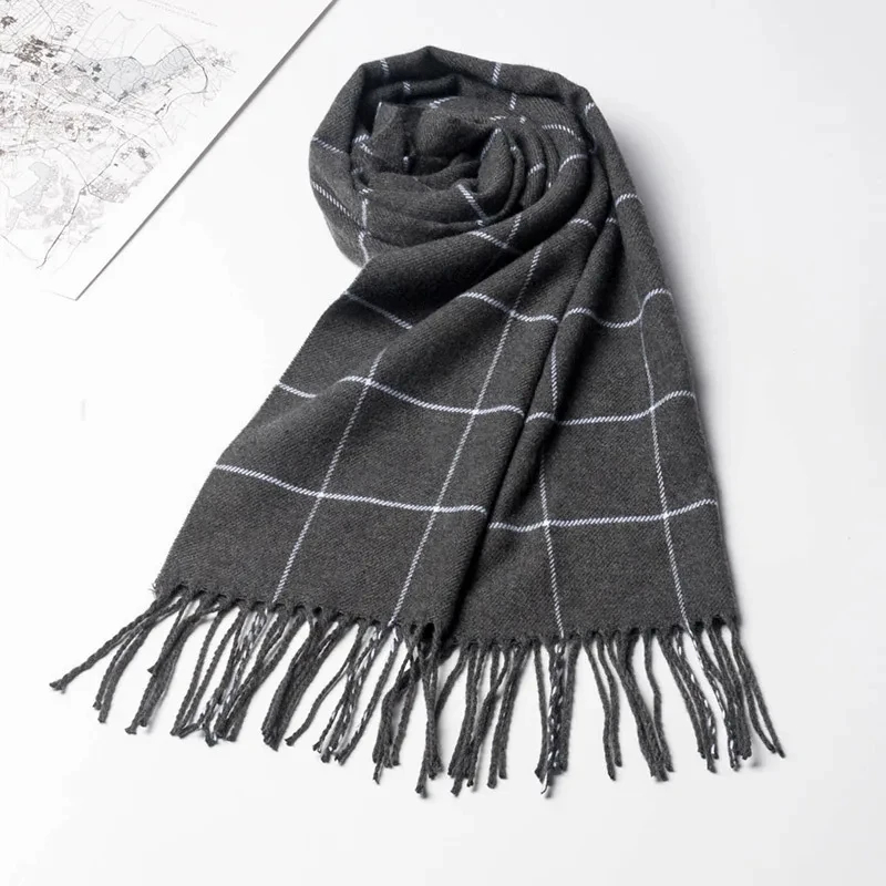2024 새로운 겨울 남성 스카프 따뜻한 캐시미어 스카 - Men Scarf Wool 리뷰 및 가격